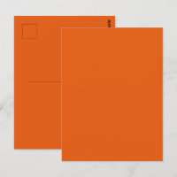 Cor Sólida Laranja Especiaria de Abóbora Old Schoo