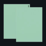 Cartão Postal Cor Sólida Verde Menta Deliciosa<br><div class="desc">Cartão postal Cartão postal impresso com ilustração de cor sólida verde menta deliciosa pela loja de impressão sob demanda TheFabricSeal em Zazzle.com #ZazzleMade https://www.zazzle.com/store/thefabricseal TheFabricSeal©️Original.</div>