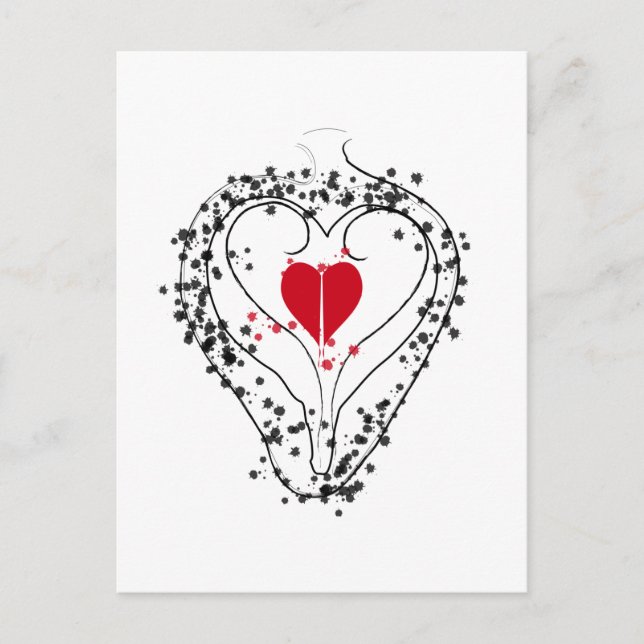 Cartão Postal Coração (Frente)