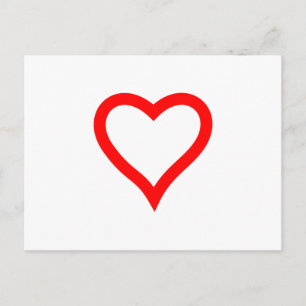 Cartão Postal Coração