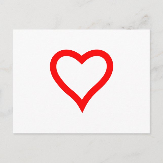 Cartão Postal Coração (Frente)