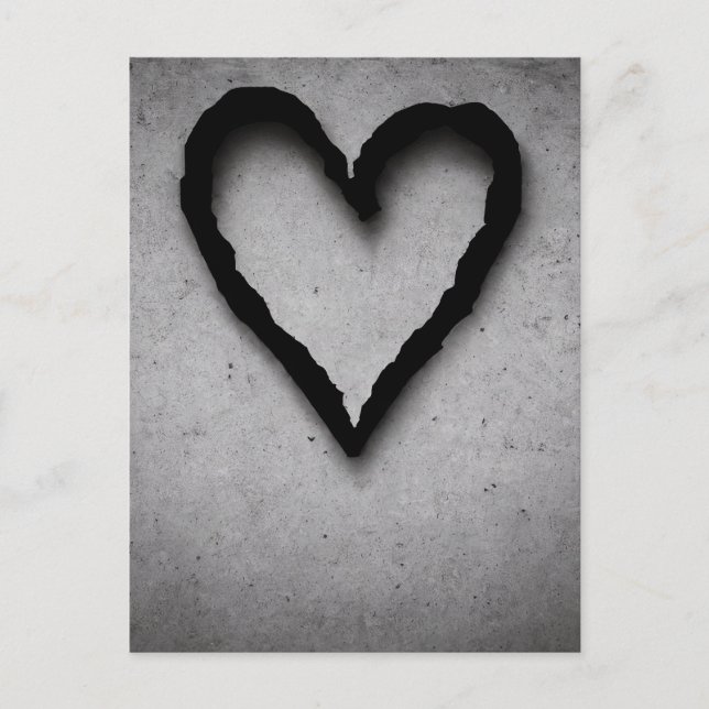 Cartão Postal Coração à esquerda, n.o 01 (Frente)