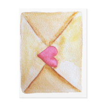 Coração aquática romântica