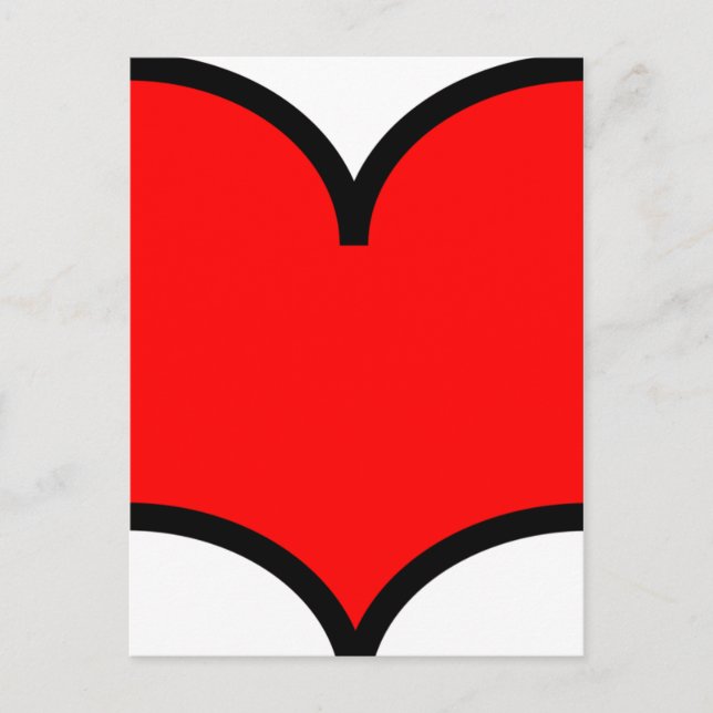 Cartão Postal Coração - Cartão-postal (Frente)