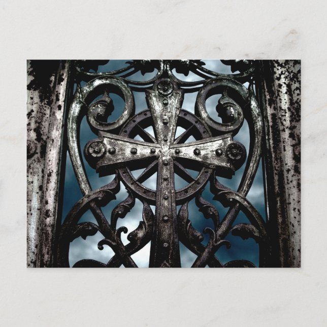 Cartão Postal Coração crônico cruzado (Frente)