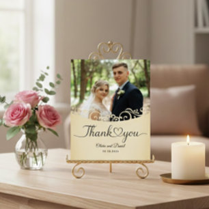 Cartão Postal Coração de Amor de Roteiro Moderno Agradecimento P