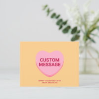 Coração de conversação de mensagens personalizadas