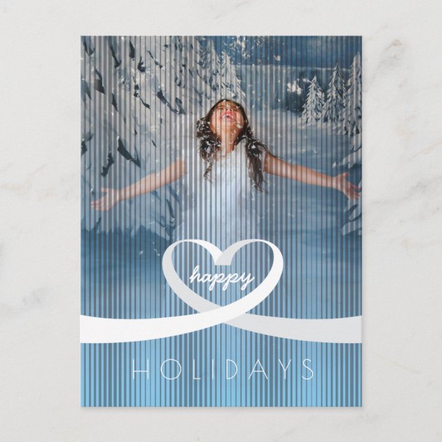 Cartão Postal Coração de Fita (Frente)