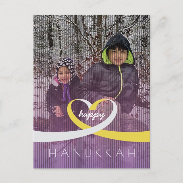 Cartão Postal Coração de Fita (Frente)