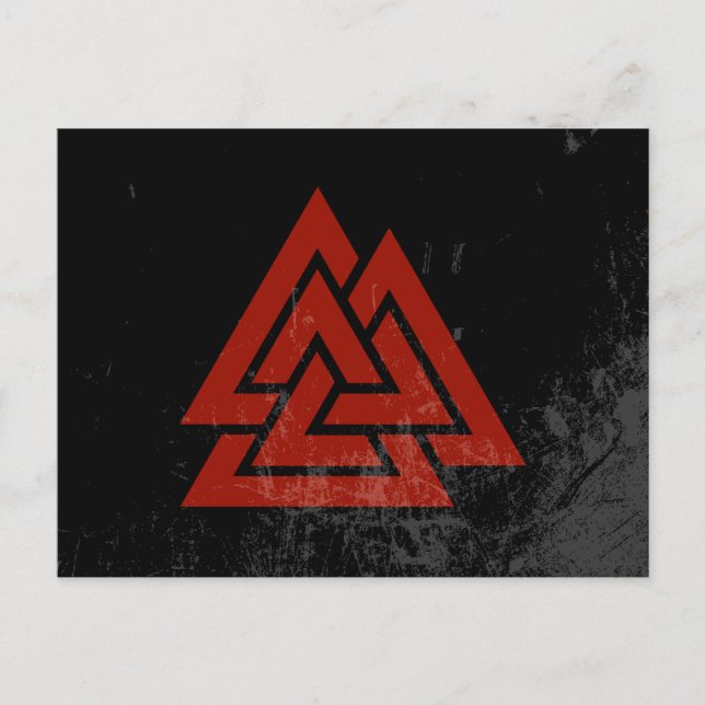 Cartão Postal Coração de Hrungnir (vermelhos e vermelhos pretos) (Frente)