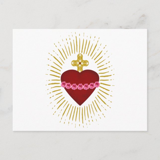 Cartão Postal Coração de Maria (Frente)