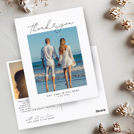Cartão Postal Coração de Roteiro Simples Minimalista Casamento M