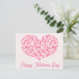 Cartão Postal Coração dos Corações | Feliz Dia das Mães Postcard