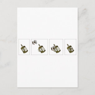 Cartão Postal Coração Enjaulado