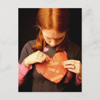 Cartão Postal Coração Ferido