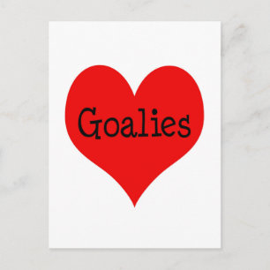 Cartão Postal Coração Goalies