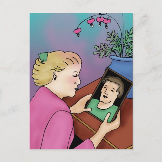 Cartão Postal Coração Hemorragia (Frente)