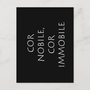 Cartão Postal Coração nobre coração imóvel