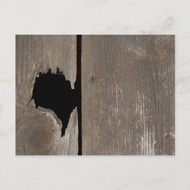 Cartão Postal Coração rachado (Frente)