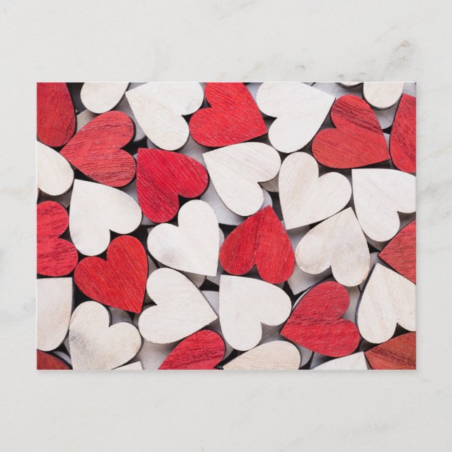 Cartão Postal Coração vermelho. (Frente)