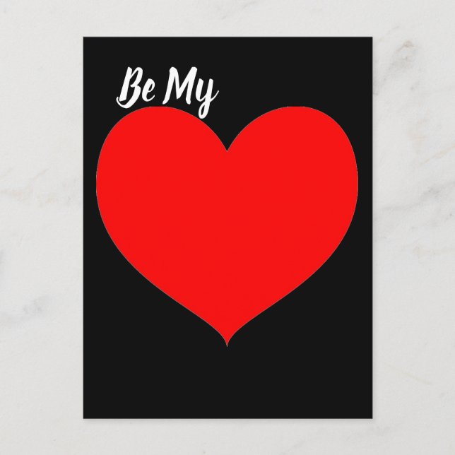 Cartão Postal Coração Vermelho (Frente)