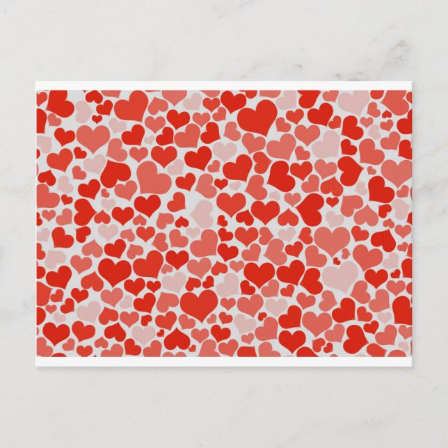 Cartão Postal Corações (Frente)