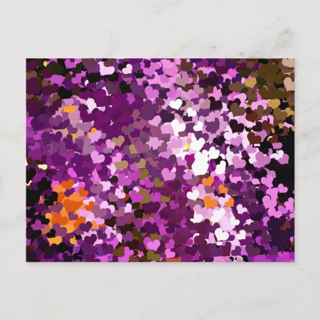 CARTÃO POSTAL CORAÇÕES (Frente)