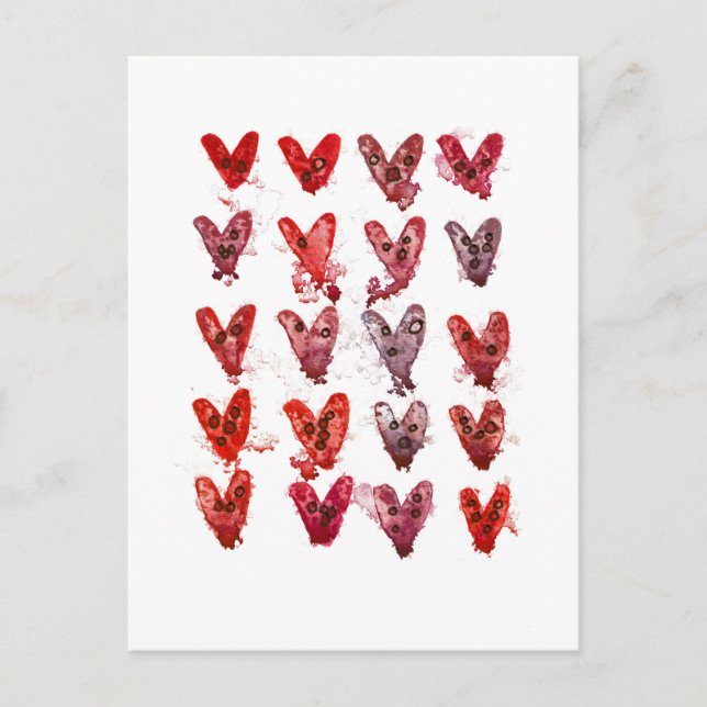 Cartão Postal Corações (Frente)