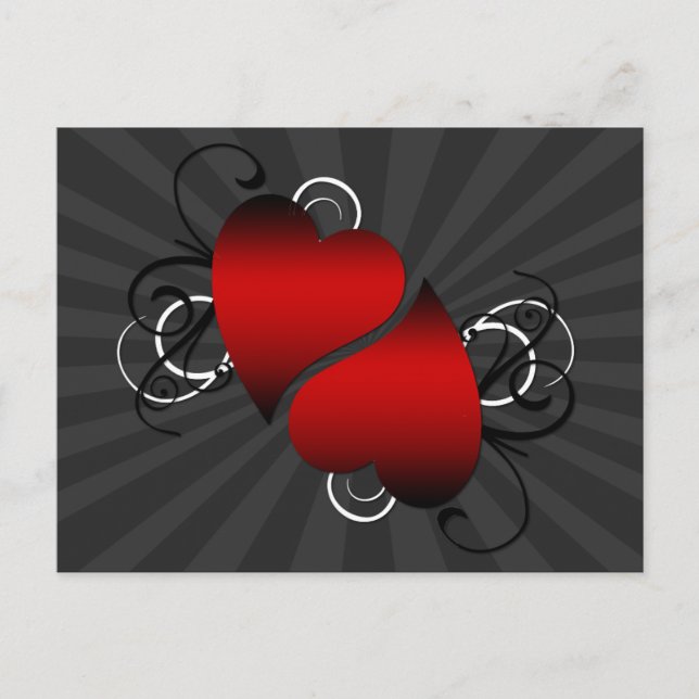 Cartão Postal Corações (Frente)