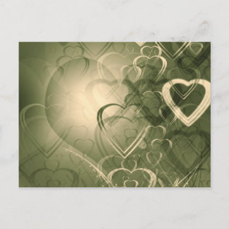 Cartão Postal Corações