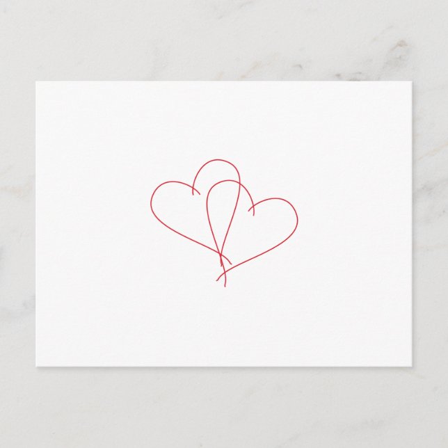 Cartão Postal Corações Abertos (Frente)
