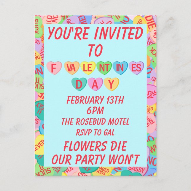 Cartão Postal Corações de Doces V. 2.0 (Frente)