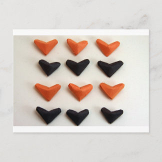 Cartão Postal Corações de Origami