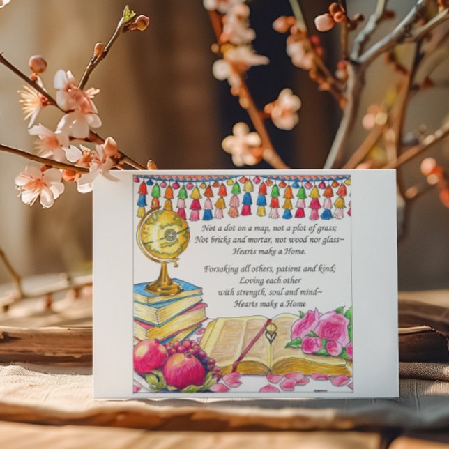 Cartão Postal Corações fazem um cartão-postal inspiracional domé (Criador carregado)