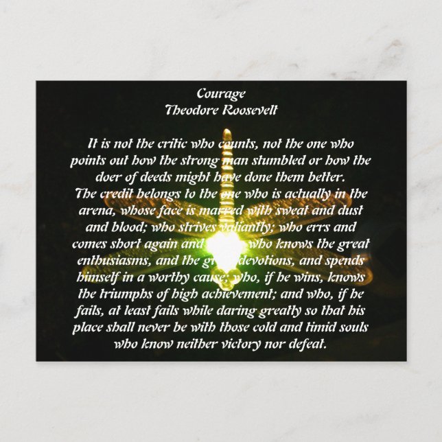 Cartão Postal Coragem (Frente)