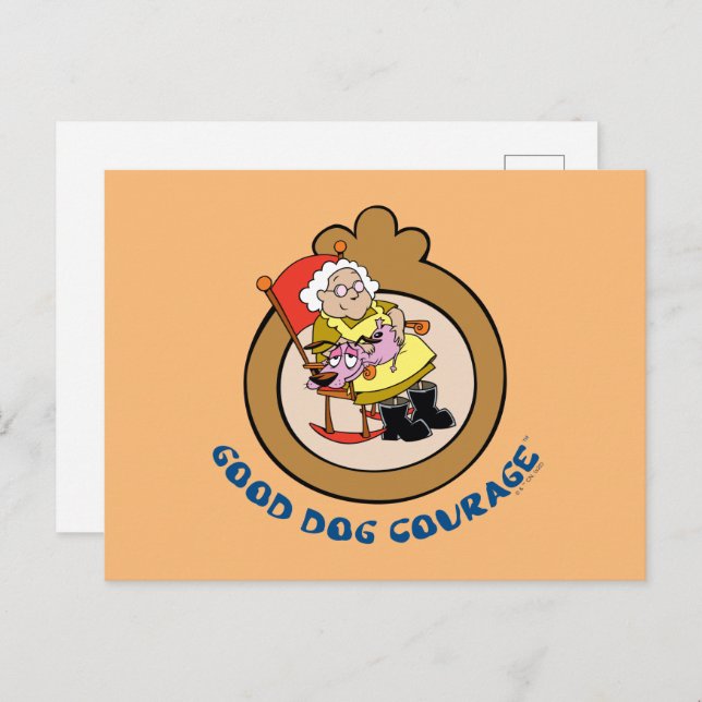 Cartão Postal Coragem ao Cachorro | Coragem de Bom Cão (Frente/Verso)