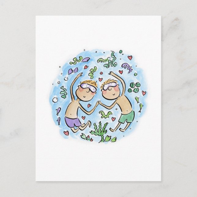 Cartão Postal Coral Anniversário (Frente)