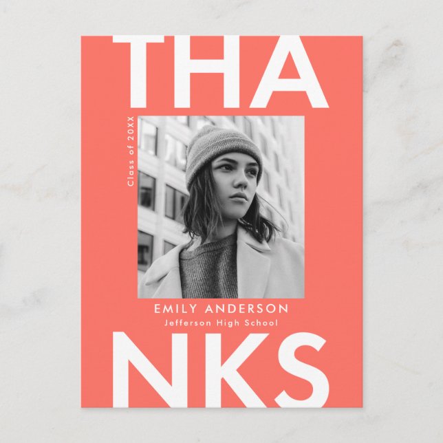 Cartão Postal Coral | Graduação de Foto em Formando Negrito Obri (Frente)