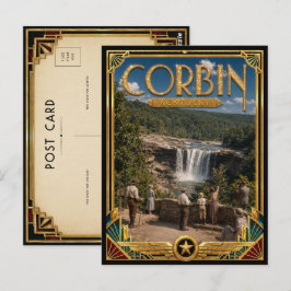 Cartão Postal Corbin Kentucky Arte Deco Vintage Era de Ouro