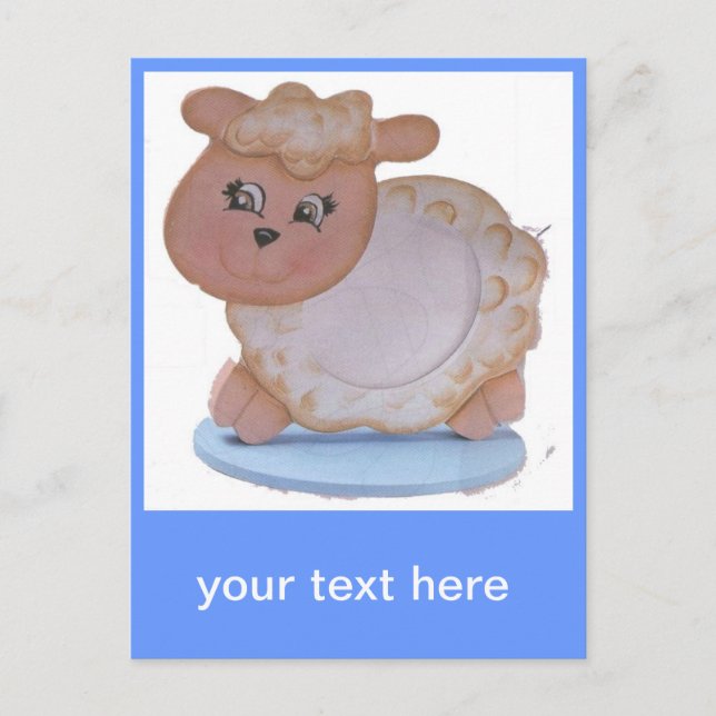 Cartão Postal cordeiro (Frente)