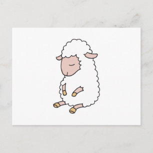 Cartão Postal cordeiro bebê fofo