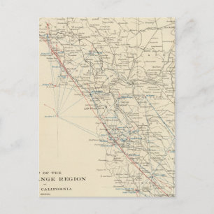 Cartão Postal Cordilheira Central da Califórnia