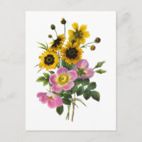 Coreopsis e Rosa de Buquê Hips Redoute