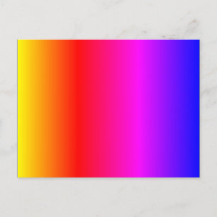 Cartão Postal Cores Amarelo Laranja Vermelho Rosa Magenta Roxo A