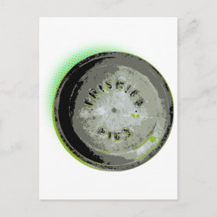 Cartão Postal Cores da Terra do Pie Tin Frisbee