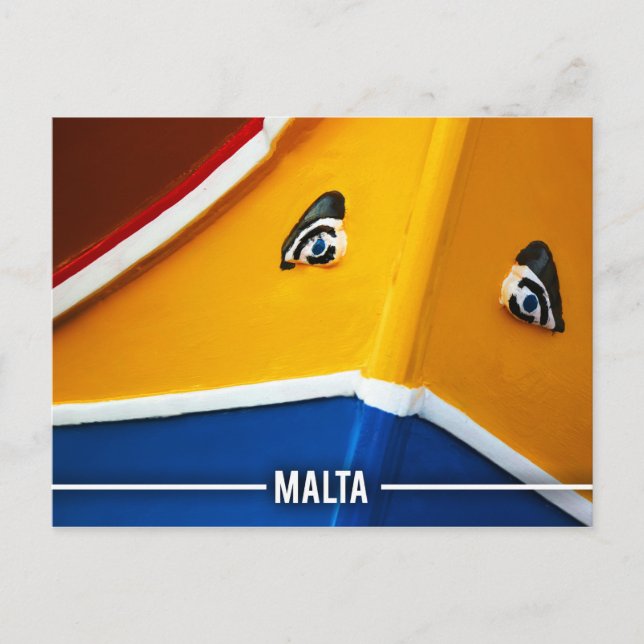 Cartão Postal Cores de Malta (Frente)