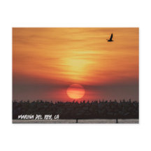Cores de Pôr do Sol Deslumbrantes - Marina Del Rey
