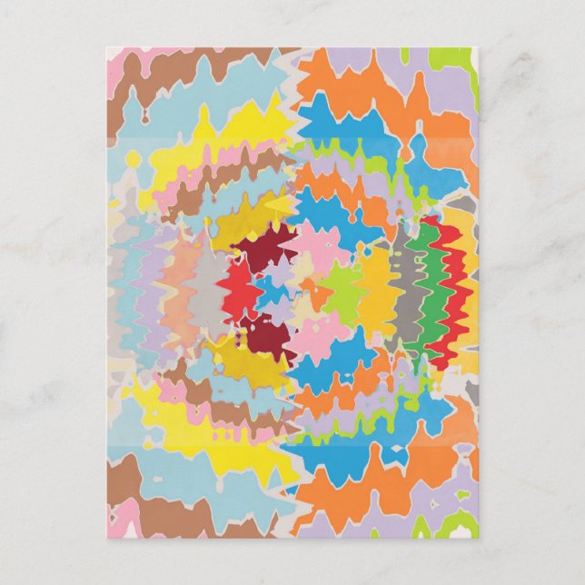 Cartão Postal Cores do arco-íris EBR: equilíbrio de energia (Frente)