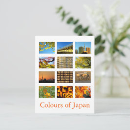 Cartão Postal Cores do Japão (amarelo/laranja)