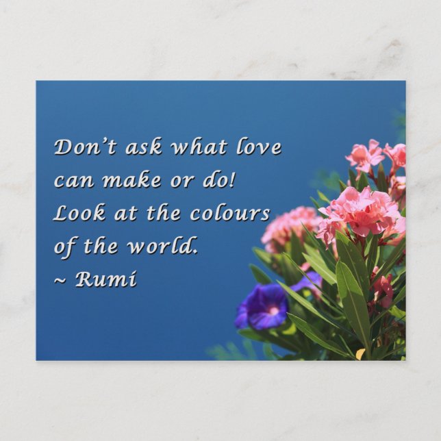 Cartão Postal Cores do mundo (Frente)